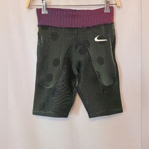Nike x Off White Dri Fit Performance Fit Ribbed Polka Dot Athletic Bike Short XS